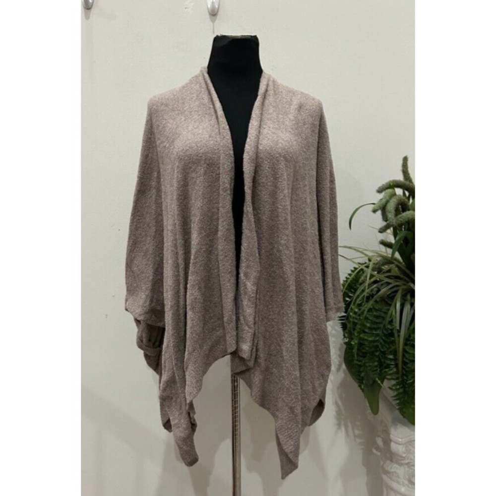 Barefoot Dreams CozyChic Poncho Open Wrap Pullover Knit Women's One Size‎